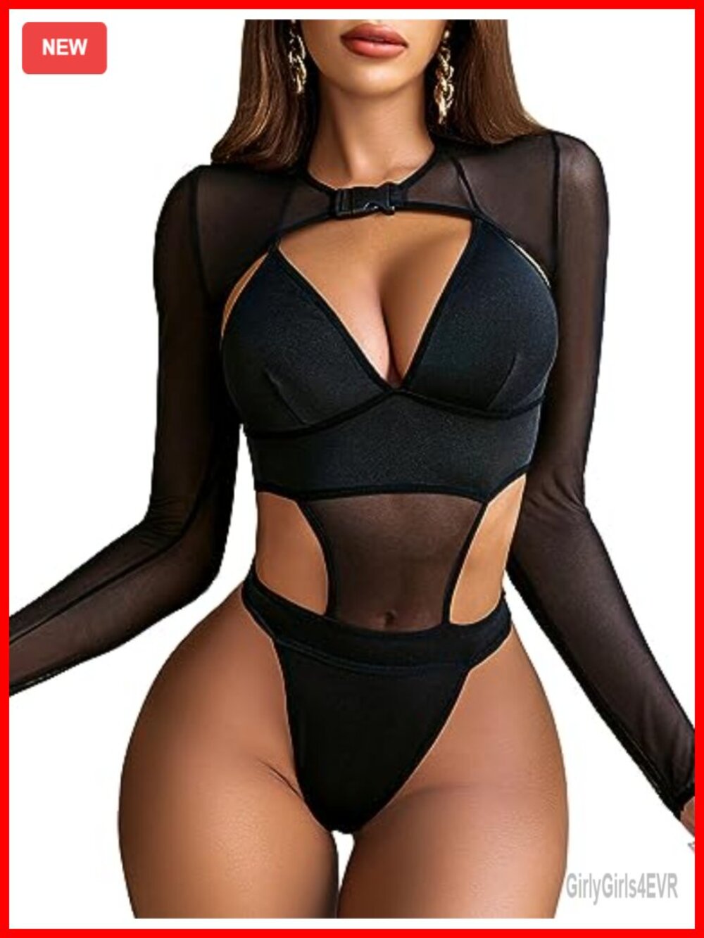 Rave Bodysuit Set 2 Piece Backless Halter Mesh Crop Top Clubwear